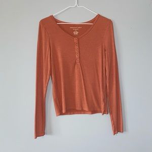 American Eagle thin, ribbed shirt Size S